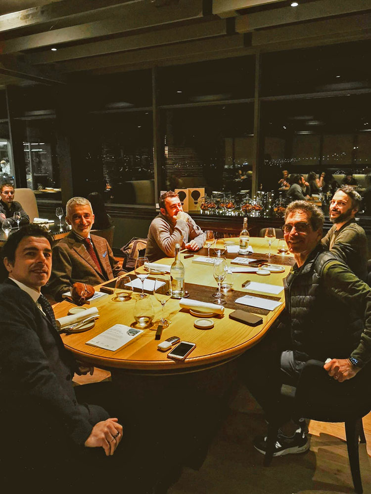 Robert with Campania wine producers Adolfo Scuotto, Luigi Tecce, Sabino Loffredo (Pietracupa) and Antonio Capaldo of Feudi di San Gregorio. Feudi di San Gregorio Robert Camuto