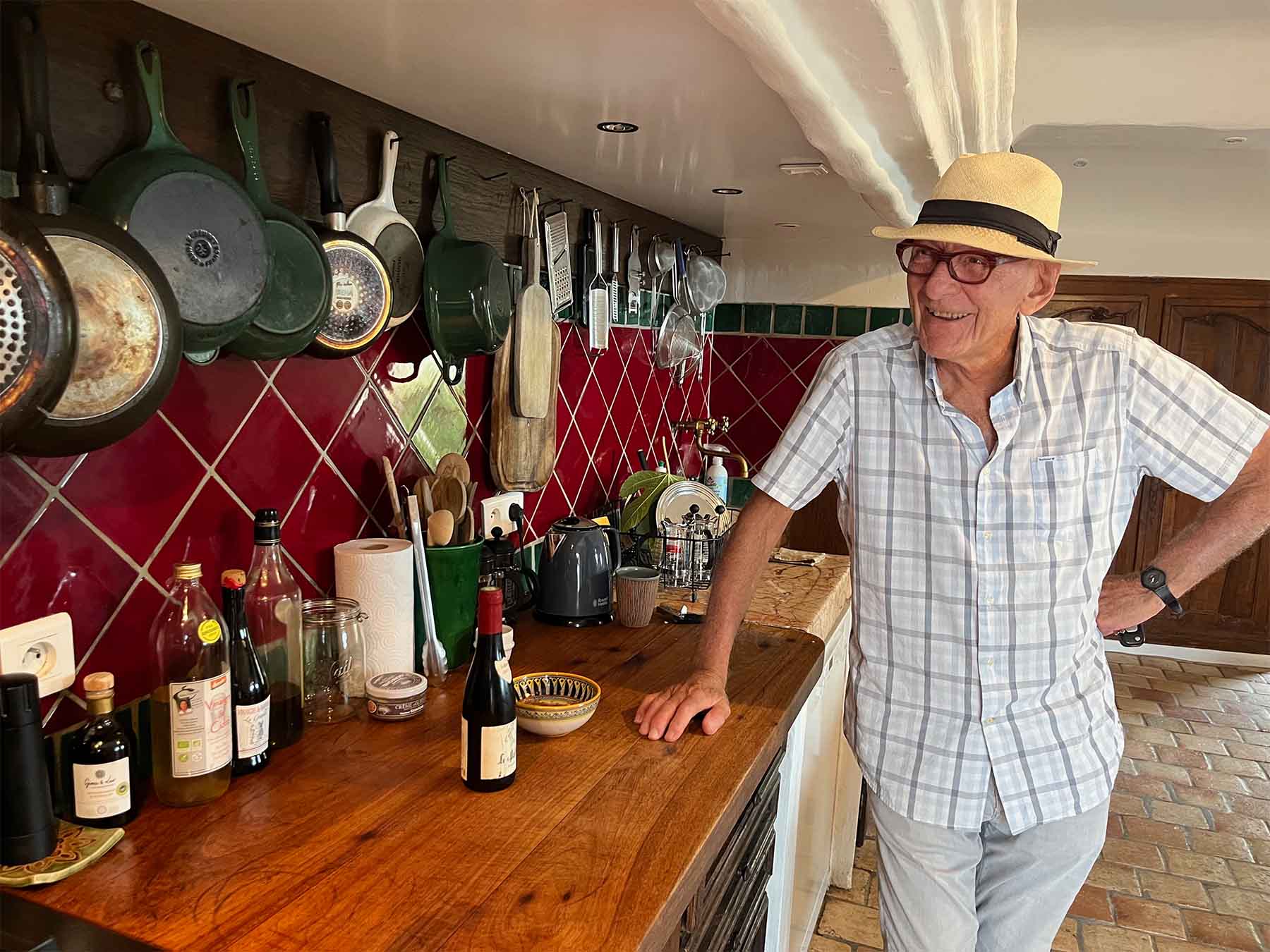 Kermit Lynch at home