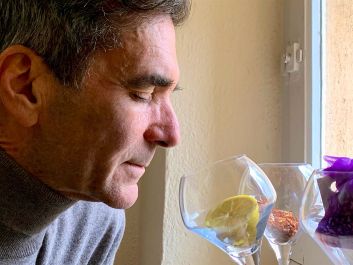 Some aromas have come back already for Robert Camuto, such as a violet sachet he uses for scent training, but he still struggles to pick up things like cut lemon and red pepper flakes.