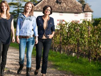 Elena Walch with daughters, Julia (left) and Karoline (center)                                                                (Courtesy of Elena Walch)