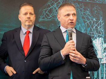 "We need to teach young people about the positive elements of our agricultural system," says Italian Minister of Agriculture Francesco Lollobrigida (right), who attended OperaWine 2024.                                                                (Courtesy of OperaWine)