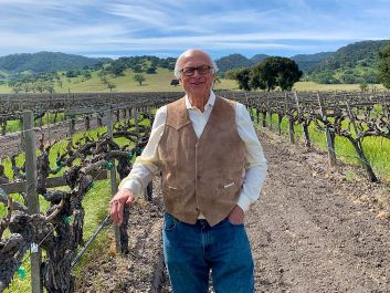 Louis Lucas started planting vineyards in the 1970s and took an interest in making wine from Italian varieties in the 1990s after buying a property planted to Nebbiolo and other grapes.                                                                (Robert Camuto)